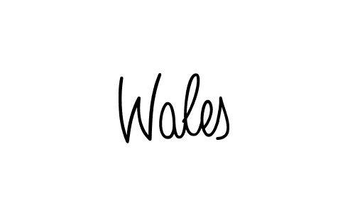 Also we have Wales name is the best signature style. Create professional handwritten signature collection using Angelique-Rose-font-FFP autograph style. Wales signature style 5 images and pictures png