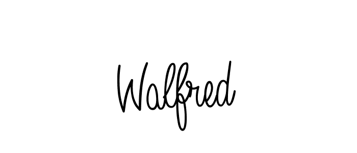 Make a beautiful signature design for name Walfred. With this signature (Angelique-Rose-font-FFP) style, you can create a handwritten signature for free. Walfred signature style 5 images and pictures png