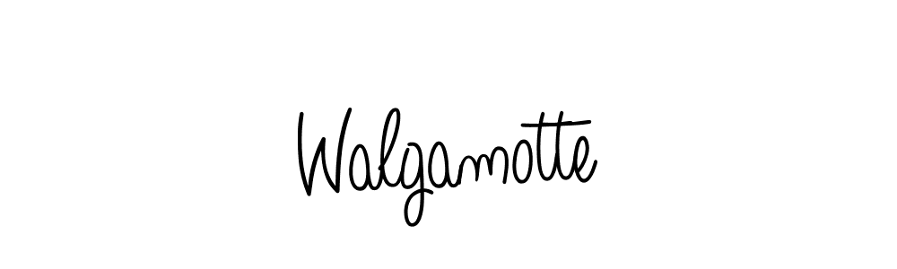 Use a signature maker to create a handwritten signature online. With this signature software, you can design (Angelique-Rose-font-FFP) your own signature for name Walgamotte. Walgamotte signature style 5 images and pictures png