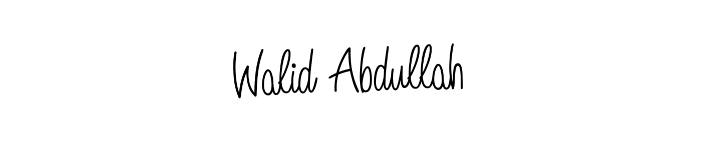 Walid Abdullah stylish signature style. Best Handwritten Sign (Angelique-Rose-font-FFP) for my name. Handwritten Signature Collection Ideas for my name Walid Abdullah. Walid Abdullah signature style 5 images and pictures png