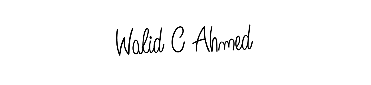 How to Draw Walid C Ahmed signature style? Angelique-Rose-font-FFP is a latest design signature styles for name Walid C Ahmed. Walid C Ahmed signature style 5 images and pictures png