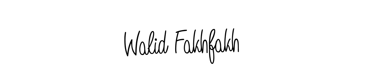 Make a beautiful signature design for name Walid Fakhfakh. With this signature (Angelique-Rose-font-FFP) style, you can create a handwritten signature for free. Walid Fakhfakh signature style 5 images and pictures png