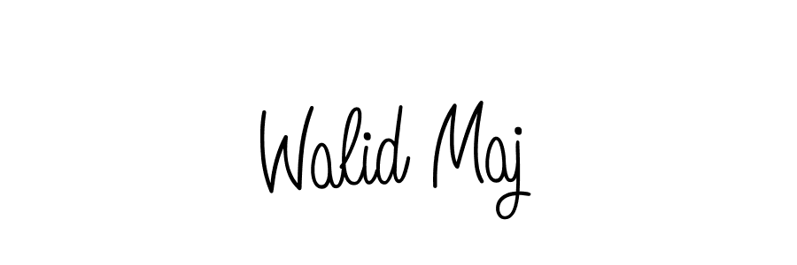 How to Draw Walid Maj signature style? Angelique-Rose-font-FFP is a latest design signature styles for name Walid Maj. Walid Maj signature style 5 images and pictures png