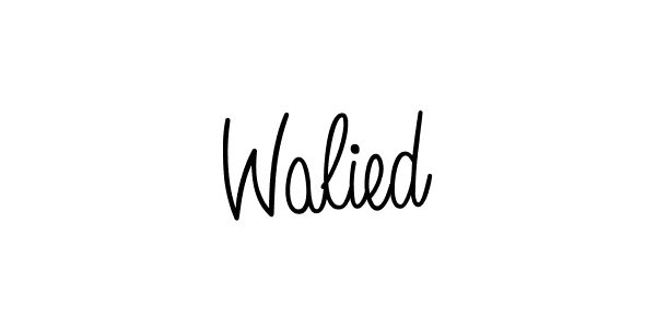Also we have Walied name is the best signature style. Create professional handwritten signature collection using Angelique-Rose-font-FFP autograph style. Walied signature style 5 images and pictures png