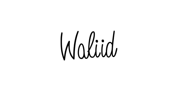 Make a beautiful signature design for name Waliid. Use this online signature maker to create a handwritten signature for free. Waliid signature style 5 images and pictures png