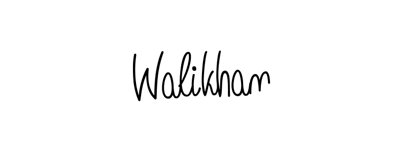 Make a beautiful signature design for name Walikhan. With this signature (Angelique-Rose-font-FFP) style, you can create a handwritten signature for free. Walikhan signature style 5 images and pictures png