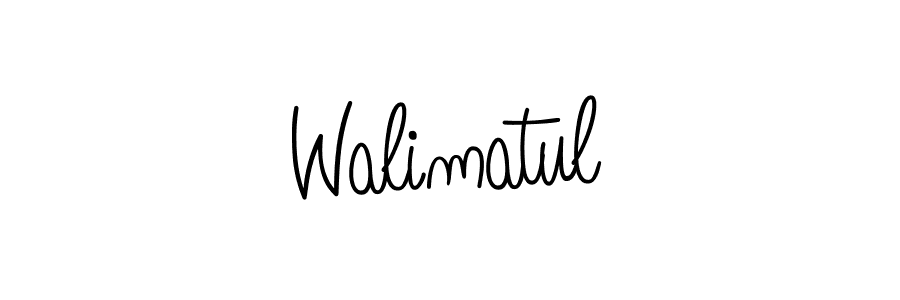 Create a beautiful signature design for name Walimatul. With this signature (Angelique-Rose-font-FFP) fonts, you can make a handwritten signature for free. Walimatul signature style 5 images and pictures png