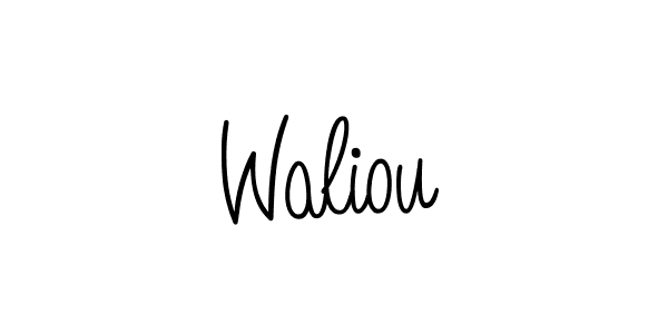 if you are searching for the best signature style for your name Waliou. so please give up your signature search. here we have designed multiple signature styles  using Angelique-Rose-font-FFP. Waliou signature style 5 images and pictures png