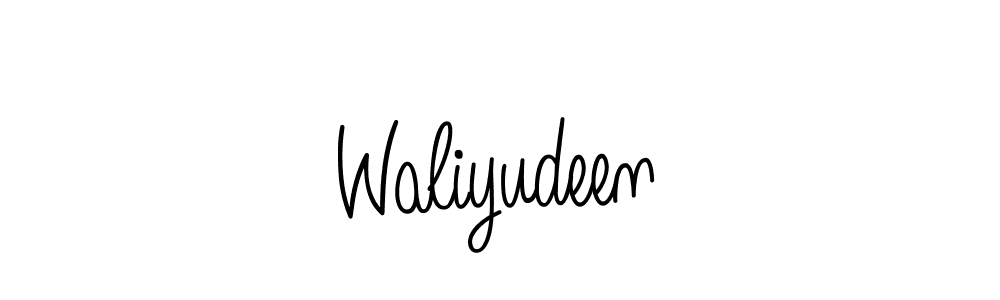 Best and Professional Signature Style for Waliyudeen. Angelique-Rose-font-FFP Best Signature Style Collection. Waliyudeen signature style 5 images and pictures png