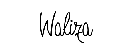 Personalize your online presence with Waliza signature rendered in elegant Angelique-Rose-font-FFP font. Great for website footers and blogs. Waliza signature style 5 images and pictures png