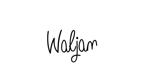 Waljan stylish signature style. Best Handwritten Sign (Angelique-Rose-font-FFP) for my name. Handwritten Signature Collection Ideas for my name Waljan. Waljan signature style 5 images and pictures png