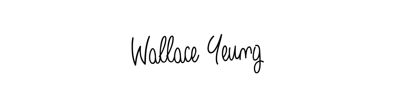 Use a signature maker to create a handwritten signature online. With this signature software, you can design (Angelique-Rose-font-FFP) your own signature for name Wallace Yeung. Wallace Yeung signature style 5 images and pictures png