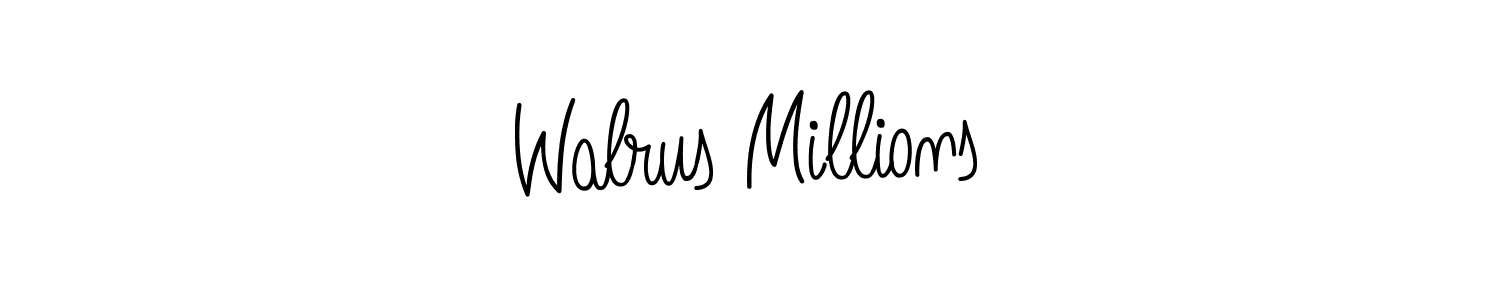 Angelique-Rose-font-FFP is a professional signature style that is perfect for those who want to add a touch of class to their signature. It is also a great choice for those who want to make their signature more unique. Get Walrus Millions name to fancy signature for free. Walrus Millions signature style 5 images and pictures png
