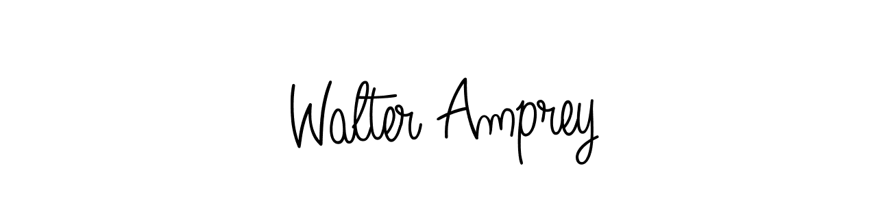 Use a signature maker to create a handwritten signature online. With this signature software, you can design (Angelique-Rose-font-FFP) your own signature for name Walter Amprey. Walter Amprey signature style 5 images and pictures png