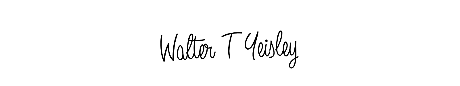 Also we have Walter T Yeisley name is the best signature style. Create professional handwritten signature collection using Angelique-Rose-font-FFP autograph style. Walter T Yeisley signature style 5 images and pictures png