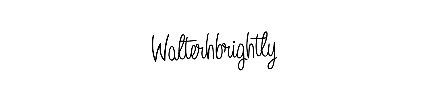 How to make Walterhbrightly name signature. Use Angelique-Rose-font-FFP style for creating short signs online. This is the latest handwritten sign. Walterhbrightly signature style 5 images and pictures png