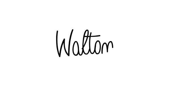 Make a beautiful signature design for name Walton. With this signature (Angelique-Rose-font-FFP) style, you can create a handwritten signature for free. Walton signature style 5 images and pictures png