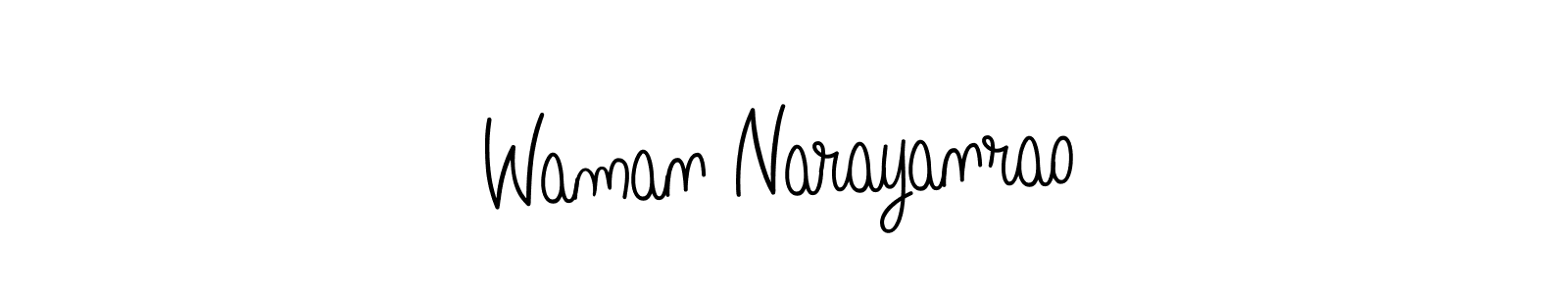Also we have Waman Narayanrao name is the best signature style. Create professional handwritten signature collection using Angelique-Rose-font-FFP autograph style. Waman Narayanrao signature style 5 images and pictures png