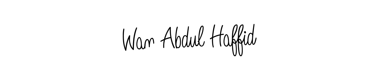Design your own signature with our free online signature maker. With this signature software, you can create a handwritten (Angelique-Rose-font-FFP) signature for name Wan Abdul Haffid. Wan Abdul Haffid signature style 5 images and pictures png