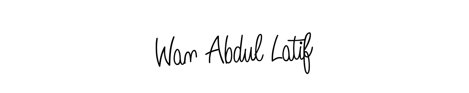 Make a short Wan Abdul Latif signature style. Manage your documents anywhere anytime using Angelique-Rose-font-FFP. Create and add eSignatures, submit forms, share and send files easily. Wan Abdul Latif signature style 5 images and pictures png