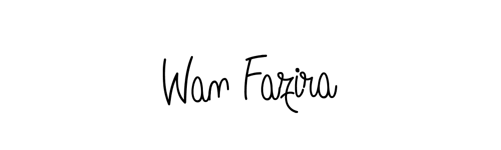 You can use this online signature creator to create a handwritten signature for the name Wan Fazira. This is the best online autograph maker. Wan Fazira signature style 5 images and pictures png