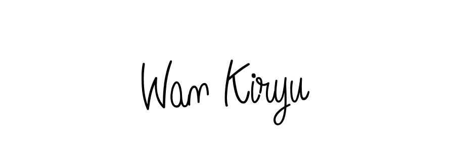 Create a beautiful signature design for name Wan Kiryu. With this signature (Angelique-Rose-font-FFP) fonts, you can make a handwritten signature for free. Wan Kiryu signature style 5 images and pictures png