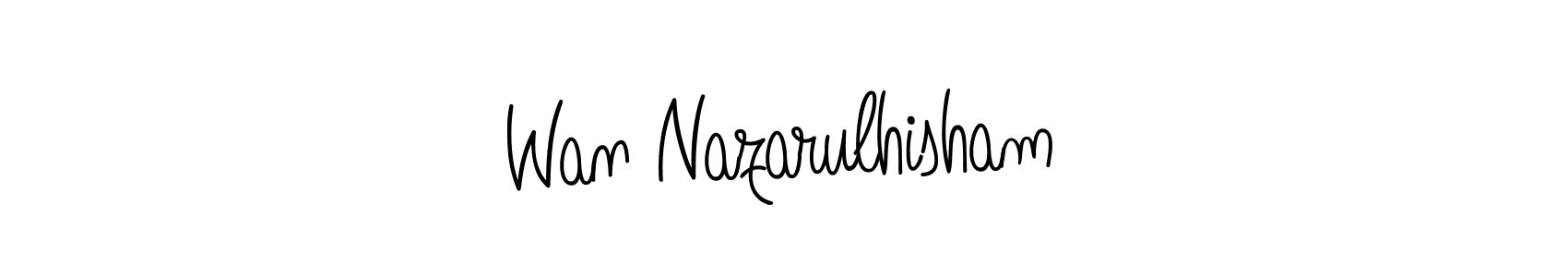 Here are the top 10 professional signature styles for the name Wan Nazarulhisham. These are the best autograph styles you can use for your name. Wan Nazarulhisham signature style 5 images and pictures png