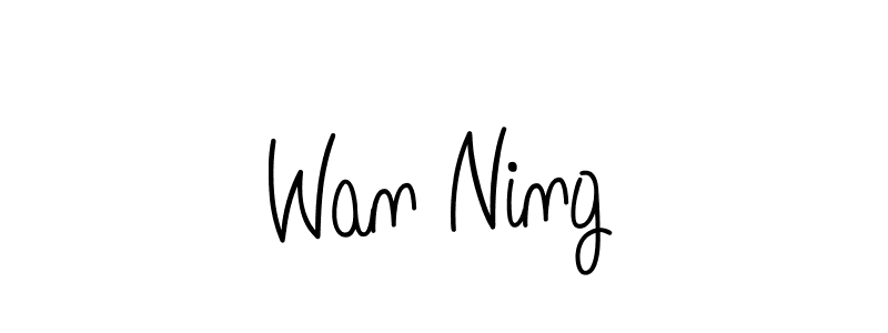 if you are searching for the best signature style for your name Wan Ning. so please give up your signature search. here we have designed multiple signature styles  using Angelique-Rose-font-FFP. Wan Ning signature style 5 images and pictures png