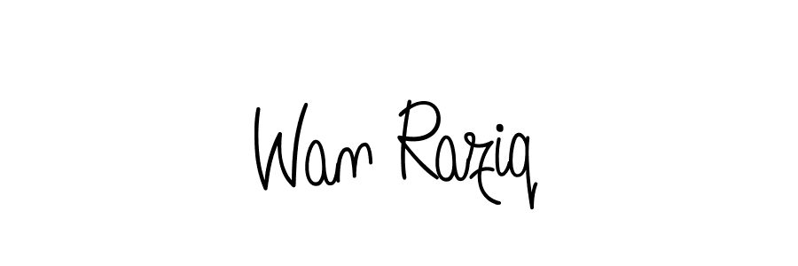 Here are the top 10 professional signature styles for the name Wan Raziq. These are the best autograph styles you can use for your name. Wan Raziq signature style 5 images and pictures png