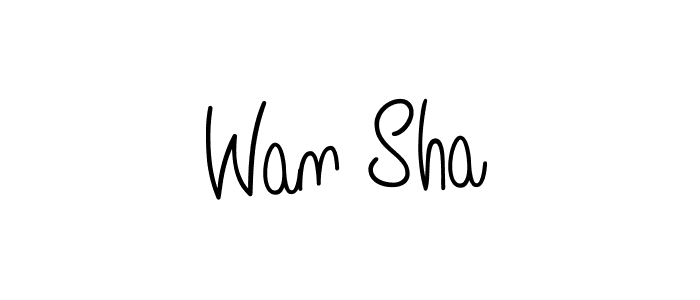 Once you've used our free online signature maker to create your best signature Angelique-Rose-font-FFP style, it's time to enjoy all of the benefits that Wan Sha name signing documents. Wan Sha signature style 5 images and pictures png