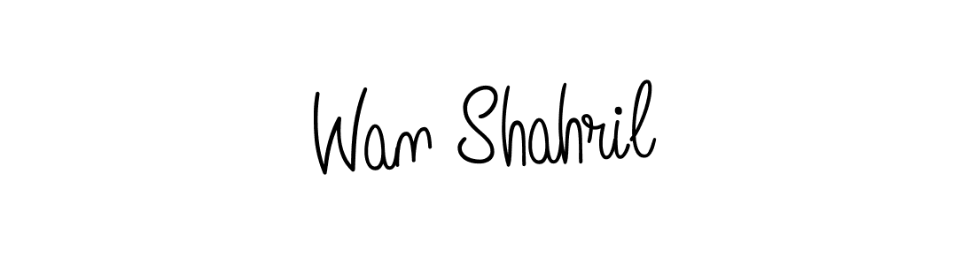 if you are searching for the best signature style for your name Wan Shahril. so please give up your signature search. here we have designed multiple signature styles  using Angelique-Rose-font-FFP. Wan Shahril signature style 5 images and pictures png