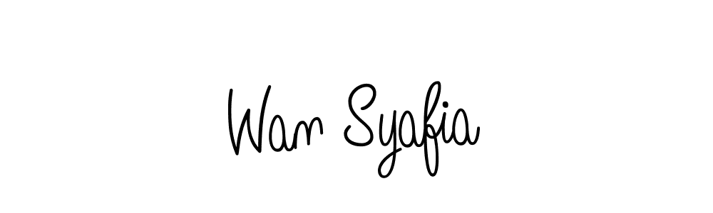 Make a beautiful signature design for name Wan Syafia. Use this online signature maker to create a handwritten signature for free. Wan Syafia signature style 5 images and pictures png