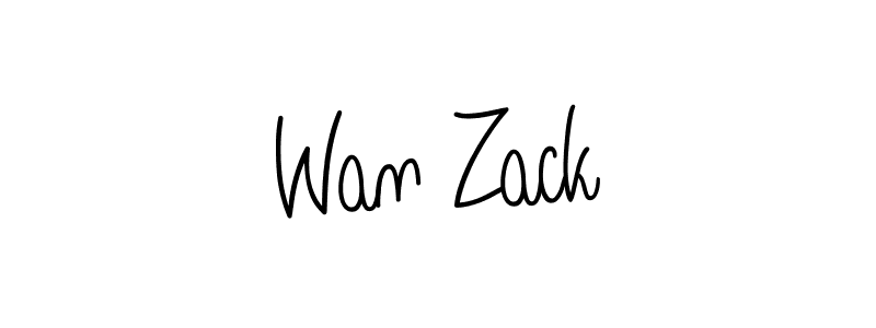 How to Draw Wan Zack signature style? Angelique-Rose-font-FFP is a latest design signature styles for name Wan Zack. Wan Zack signature style 5 images and pictures png