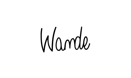 Make a short Wande signature style. Manage your documents anywhere anytime using Angelique-Rose-font-FFP. Create and add eSignatures, submit forms, share and send files easily. Wande signature style 5 images and pictures png