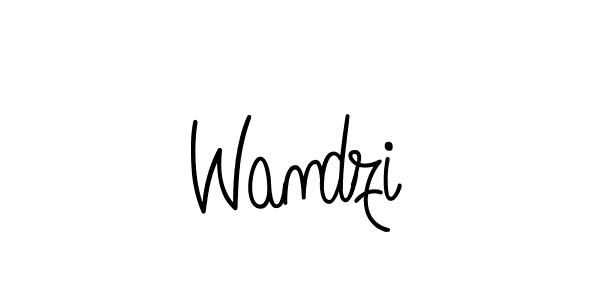 Create a beautiful signature design for name Wandzi. With this signature (Angelique-Rose-font-FFP) fonts, you can make a handwritten signature for free. Wandzi signature style 5 images and pictures png