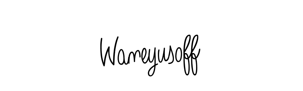 How to make Waneyusoff signature? Angelique-Rose-font-FFP is a professional autograph style. Create handwritten signature for Waneyusoff name. Waneyusoff signature style 5 images and pictures png
