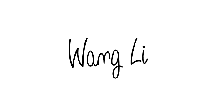 Use a signature maker to create a handwritten signature online. With this signature software, you can design (Angelique-Rose-font-FFP) your own signature for name Wang Li. Wang Li signature style 5 images and pictures png