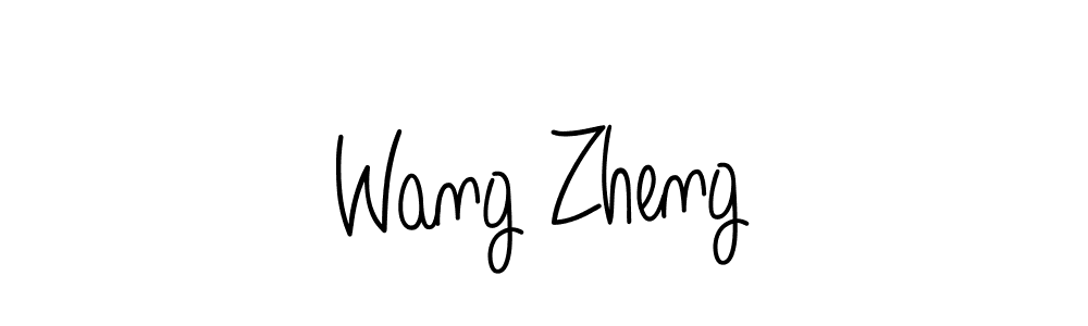 Design your own signature with our free online signature maker. With this signature software, you can create a handwritten (Angelique-Rose-font-FFP) signature for name Wang Zheng. Wang Zheng signature style 5 images and pictures png