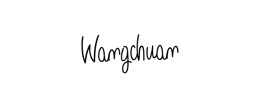 Use a signature maker to create a handwritten signature online. With this signature software, you can design (Angelique-Rose-font-FFP) your own signature for name Wangchuan. Wangchuan signature style 5 images and pictures png