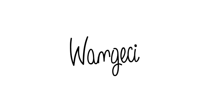 How to make Wangeci signature? Angelique-Rose-font-FFP is a professional autograph style. Create handwritten signature for Wangeci name. Wangeci signature style 5 images and pictures png