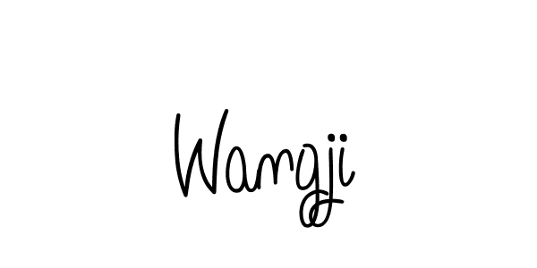 Wangji stylish signature style. Best Handwritten Sign (Angelique-Rose-font-FFP) for my name. Handwritten Signature Collection Ideas for my name Wangji. Wangji signature style 5 images and pictures png