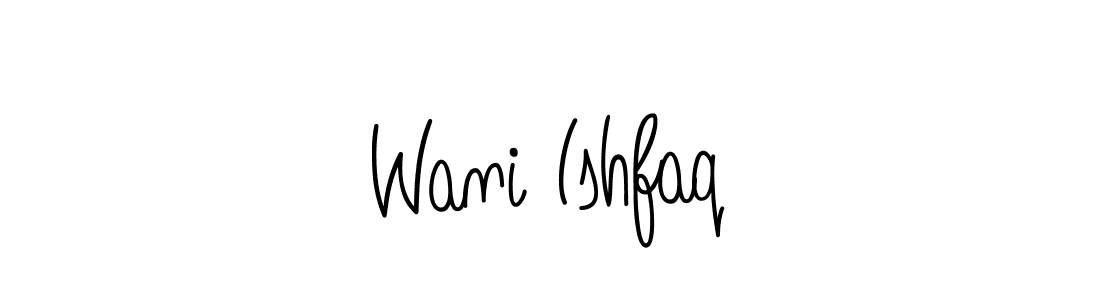 The best way (Angelique-Rose-font-FFP) to make a short signature is to pick only two or three words in your name. The name Wani Ishfaq include a total of six letters. For converting this name. Wani Ishfaq signature style 5 images and pictures png