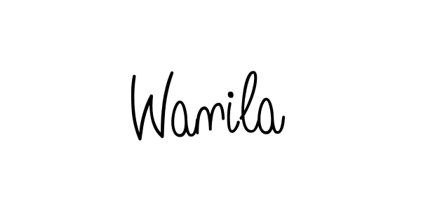 Check out images of Autograph of Wanila name. Actor Wanila Signature Style. Angelique-Rose-font-FFP is a professional sign style online. Wanila signature style 5 images and pictures png