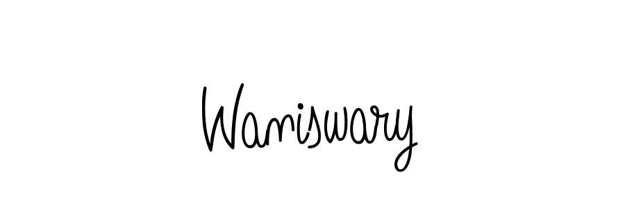 Make a beautiful signature design for name Waniswary. Use this online signature maker to create a handwritten signature for free. Waniswary signature style 5 images and pictures png