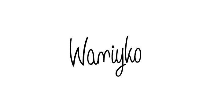 Make a beautiful signature design for name Waniyko. Use this online signature maker to create a handwritten signature for free. Waniyko signature style 5 images and pictures png