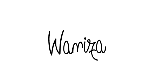 Check out images of Autograph of Waniza name. Actor Waniza Signature Style. Angelique-Rose-font-FFP is a professional sign style online. Waniza signature style 5 images and pictures png