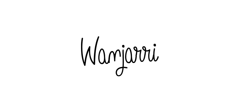 Design your own signature with our free online signature maker. With this signature software, you can create a handwritten (Angelique-Rose-font-FFP) signature for name Wanjarri. Wanjarri signature style 5 images and pictures png
