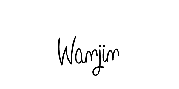 Best and Professional Signature Style for Wanjin. Angelique-Rose-font-FFP Best Signature Style Collection. Wanjin signature style 5 images and pictures png