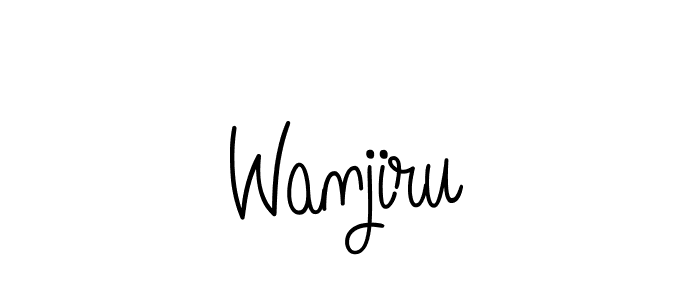 Create a beautiful signature design for name Wanjiru. With this signature (Angelique-Rose-font-FFP) fonts, you can make a handwritten signature for free. Wanjiru signature style 5 images and pictures png