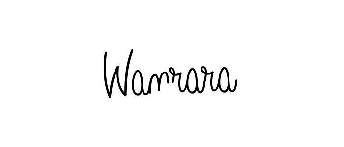 You should practise on your own different ways (Angelique-Rose-font-FFP) to write your name (Wanrara) in signature. don't let someone else do it for you. Wanrara signature style 5 images and pictures png